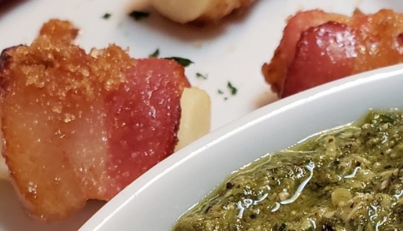 Bacon-Wrapped Hearts of Palm with Pesto Recipe